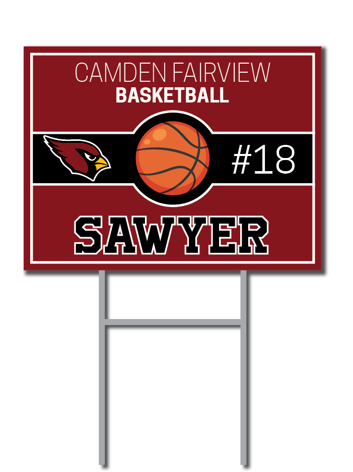 Custom Yard Signs | Camden Fairview Cardinals