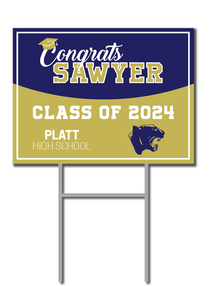 Custom Name Signs Platt High School Fundraiser Signs Unleashed