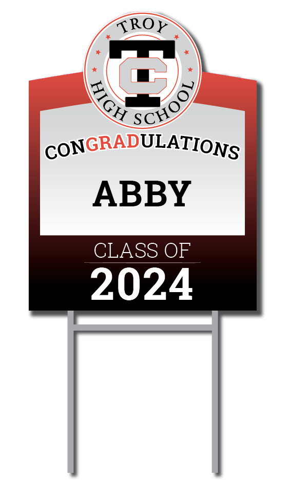 Celebration Package Troy High School Yard Sign Fundraiser Signs