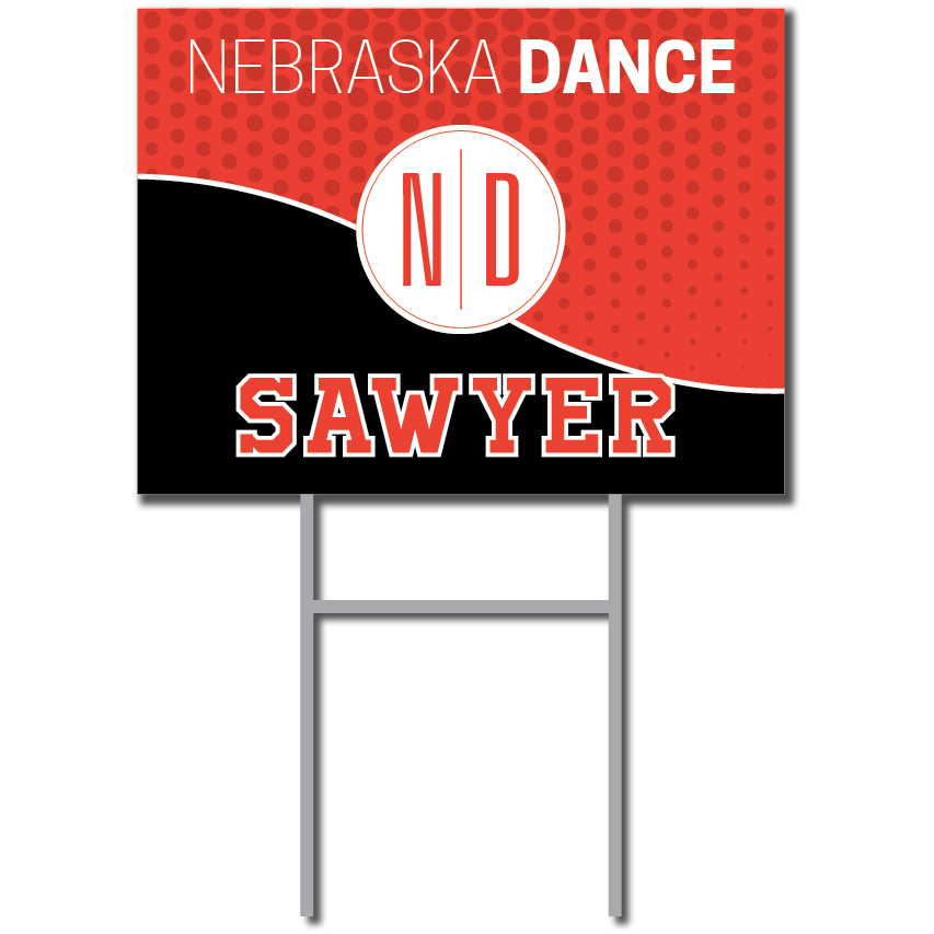 Custom Support Signs | Nebraska Dance Fundraiser