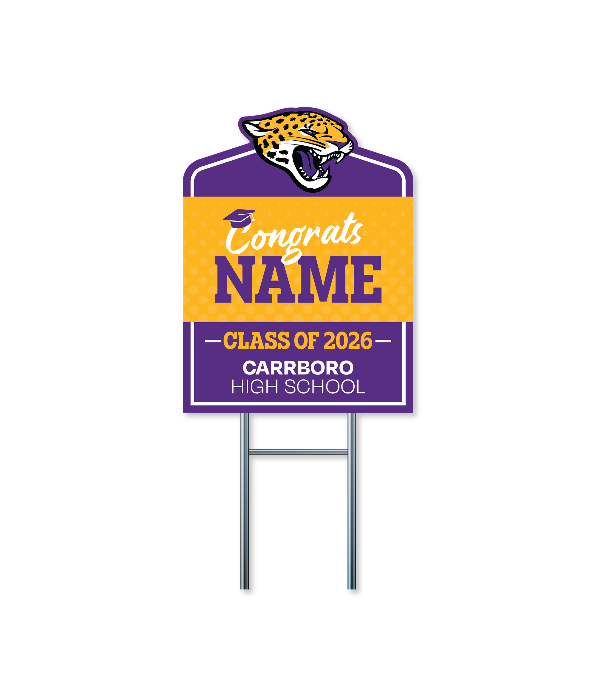 Custom Name Signs | Carrboro High School Graduation Fundraiser