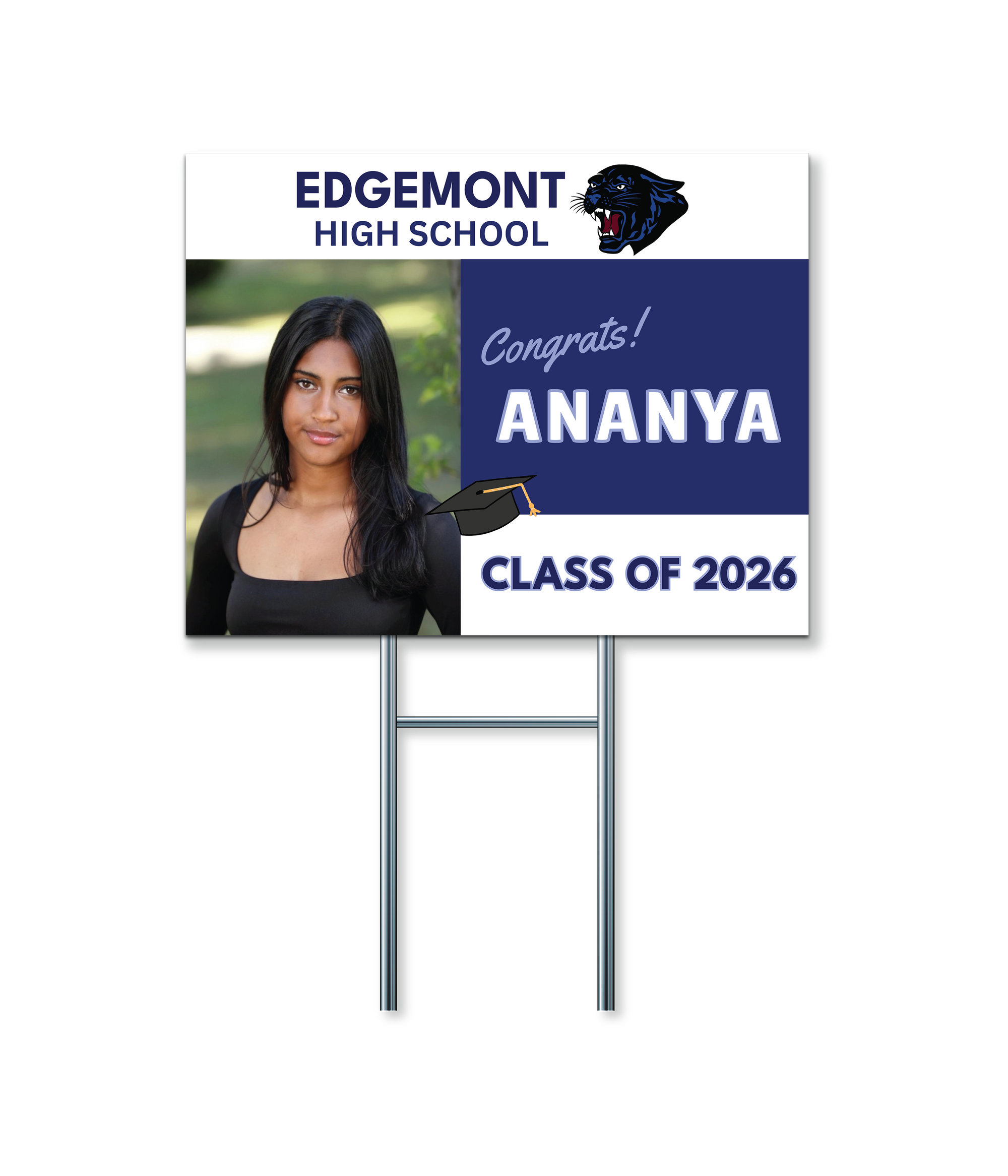 Custom Name & Photo Signs | Edgemont High School Graduation Fundraiser