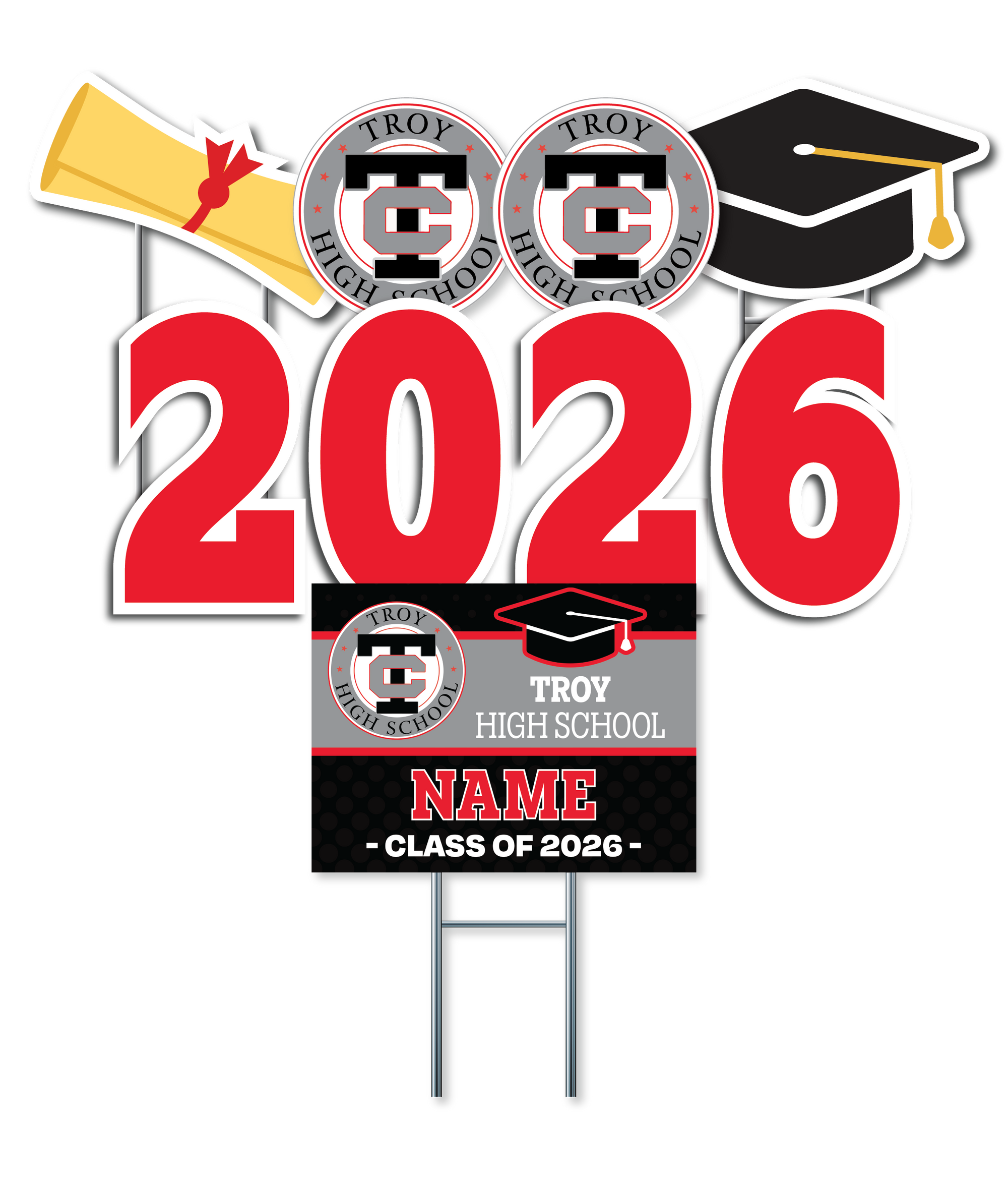 Celebration Package | Troy High School Yard Sign Fundraiser