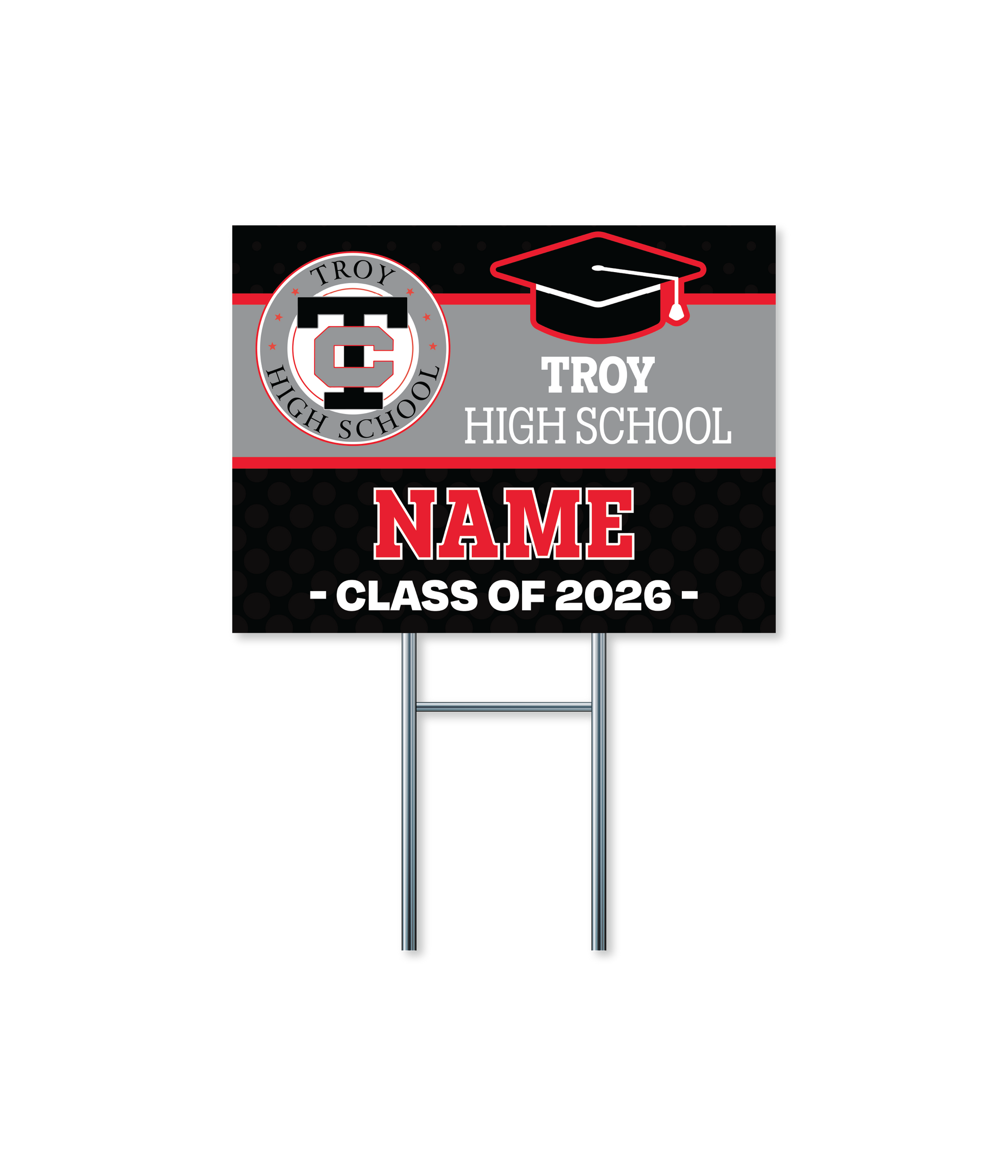 Custom Name Signs | Troy High School Yard Sign Fundraiser