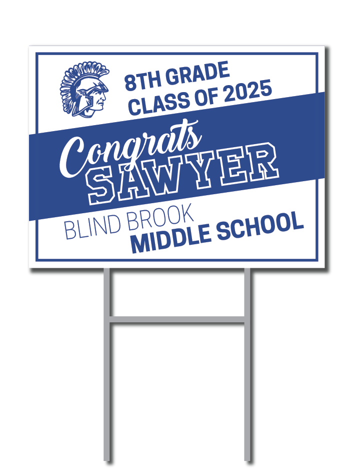 Blind Brook Middle School Custom Name Signs