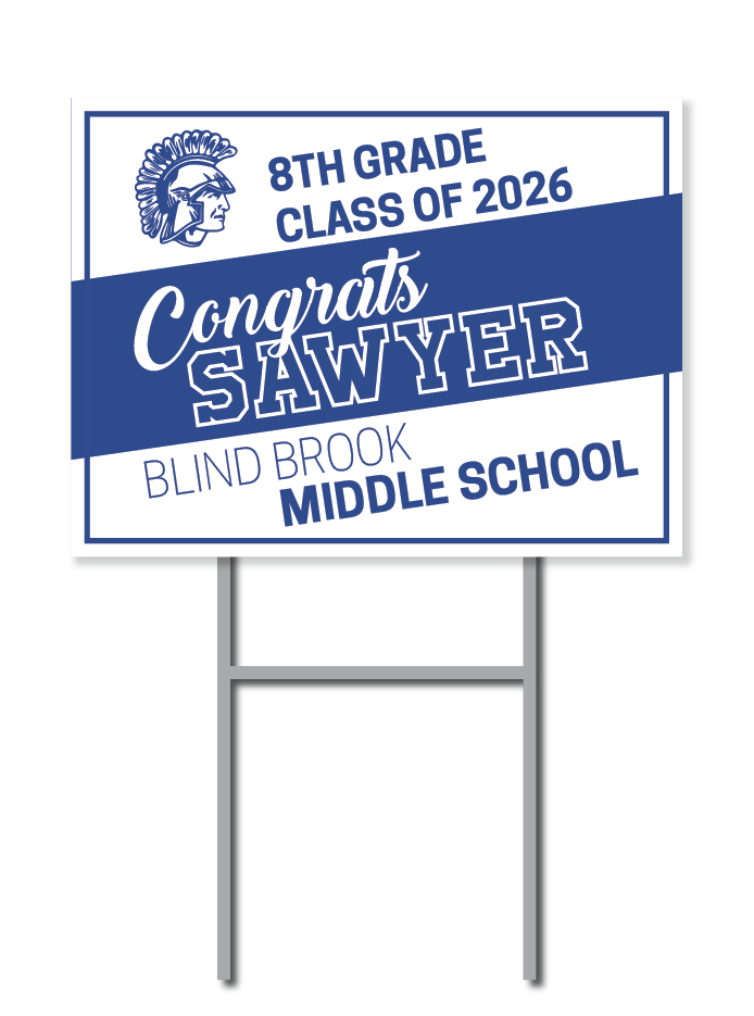 Blind Brook Middle School Custom Name Signs