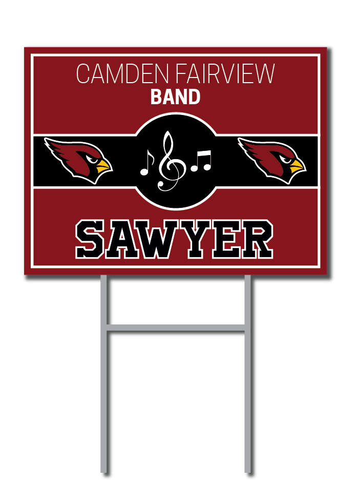 Custom Yard Signs | Camden Fairview Cardinals