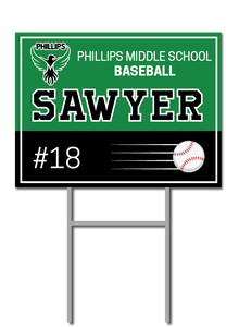 Custom Baseball Signs | Phillips Middle School
