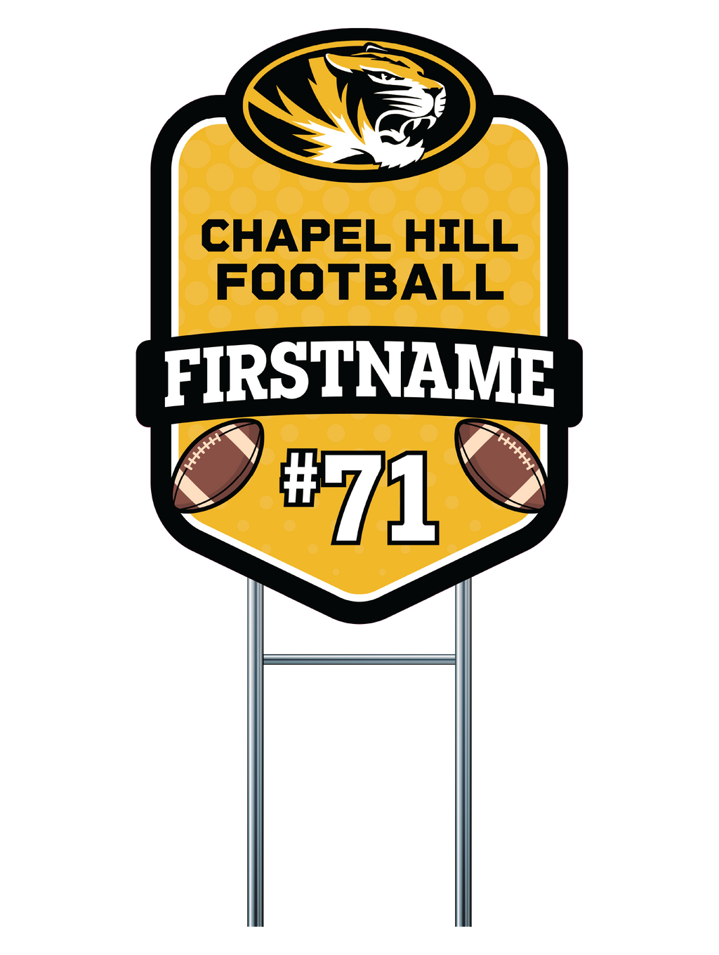 Custom Yard Signs | Chapel Hill Tigers