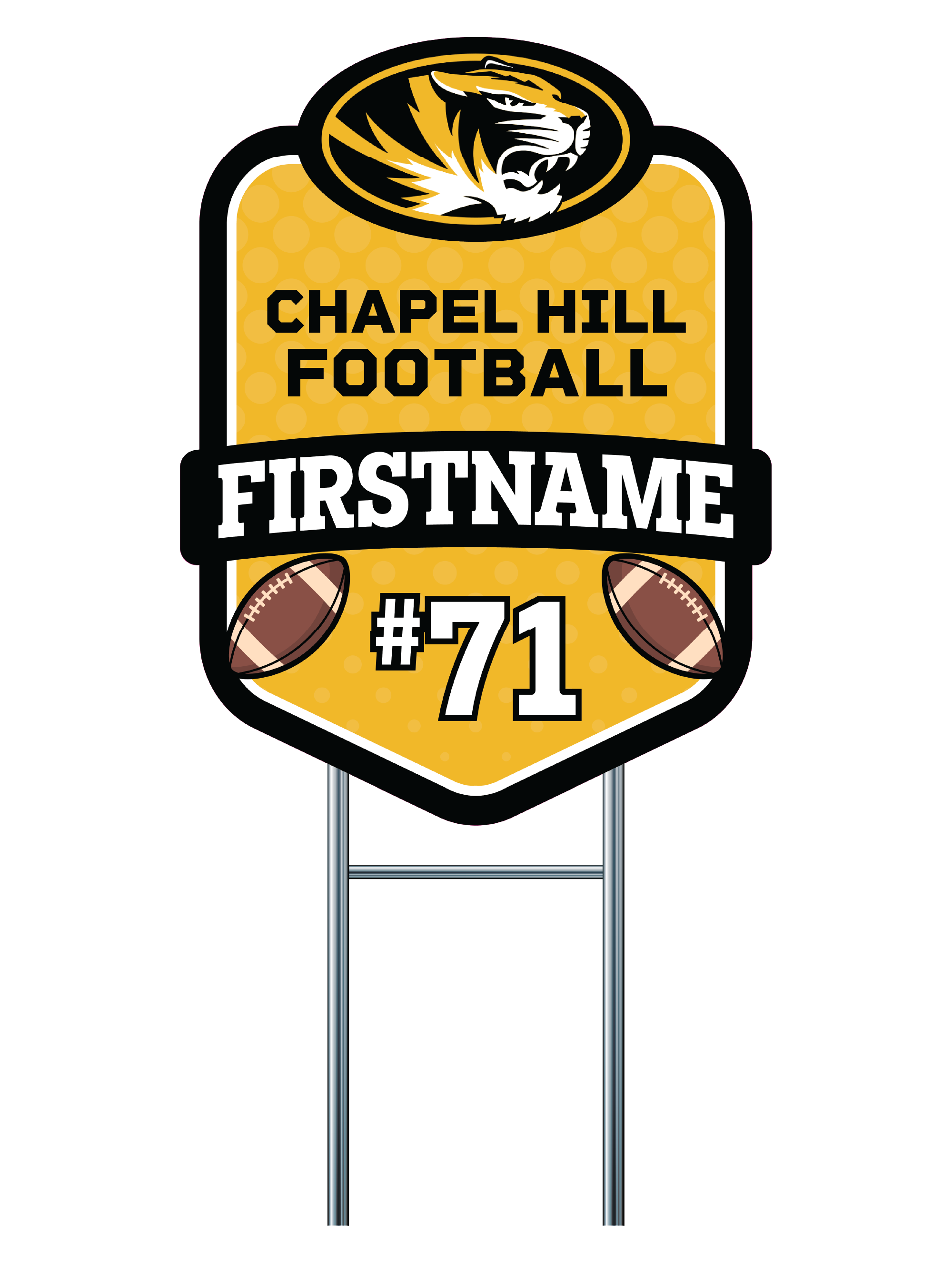 Custom Yard Signs | Chapel Hill Tigers