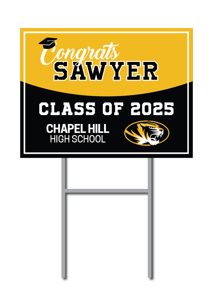 Custom Name Signs | Chapel Hill High School Graduation Fundraiser