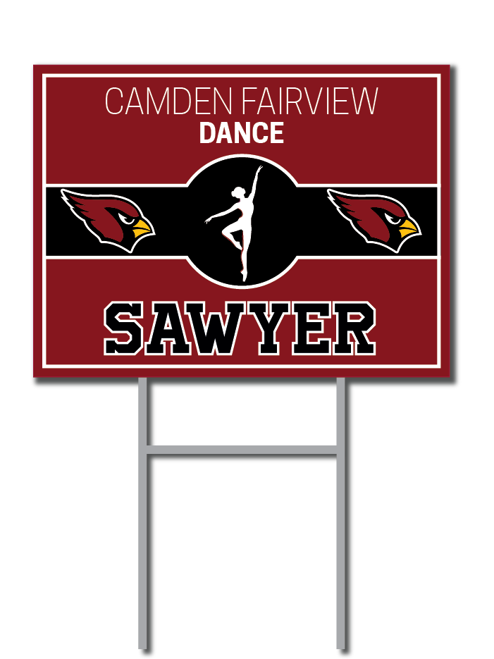 Custom Yard Signs | Camden Fairview Cardinals