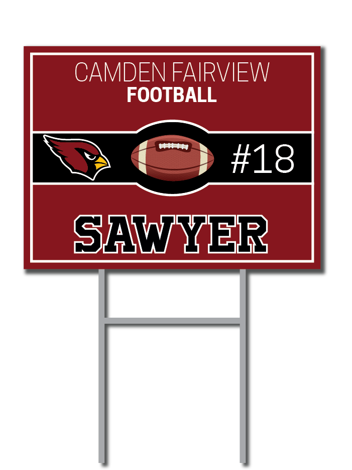 Custom Yard Signs | Camden Fairview Cardinals