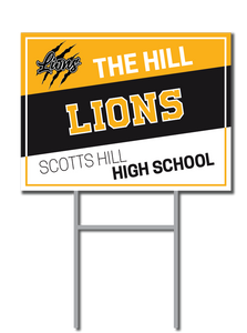Lions Support Signs | Scotts Hill High School Fundraiser