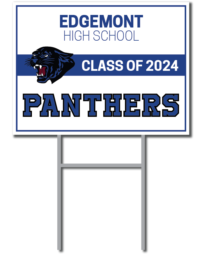 Panthers Support Signs | Edgemont High School Graduation Fundraiser