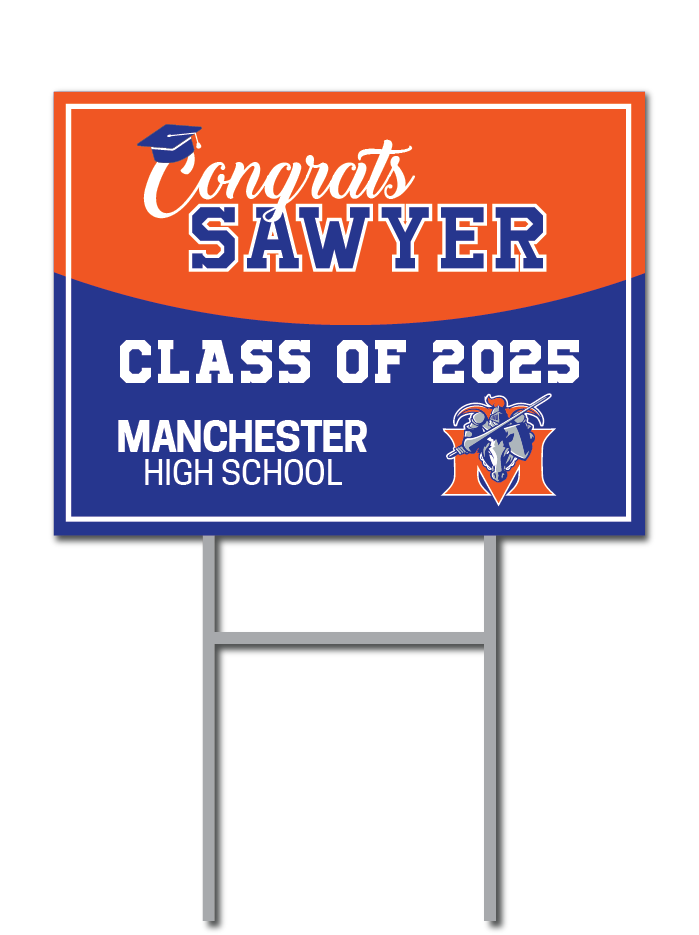 Custom Name Signs | Manchester High School Fundraiser