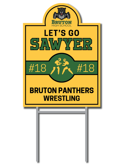 Custom Wrestling Signs | Bruton Panthers