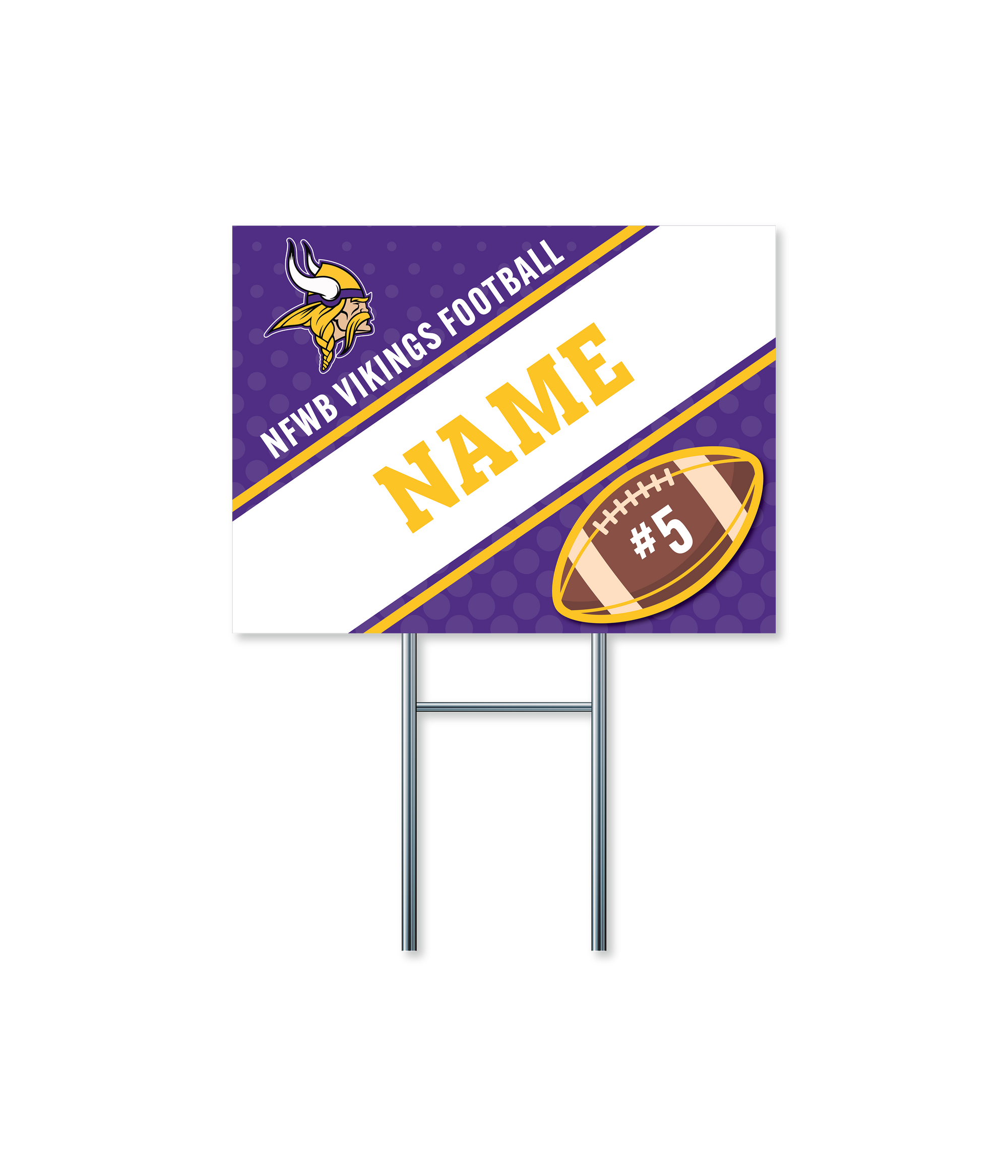 Custom Name Signs | NFWB Vikings Football