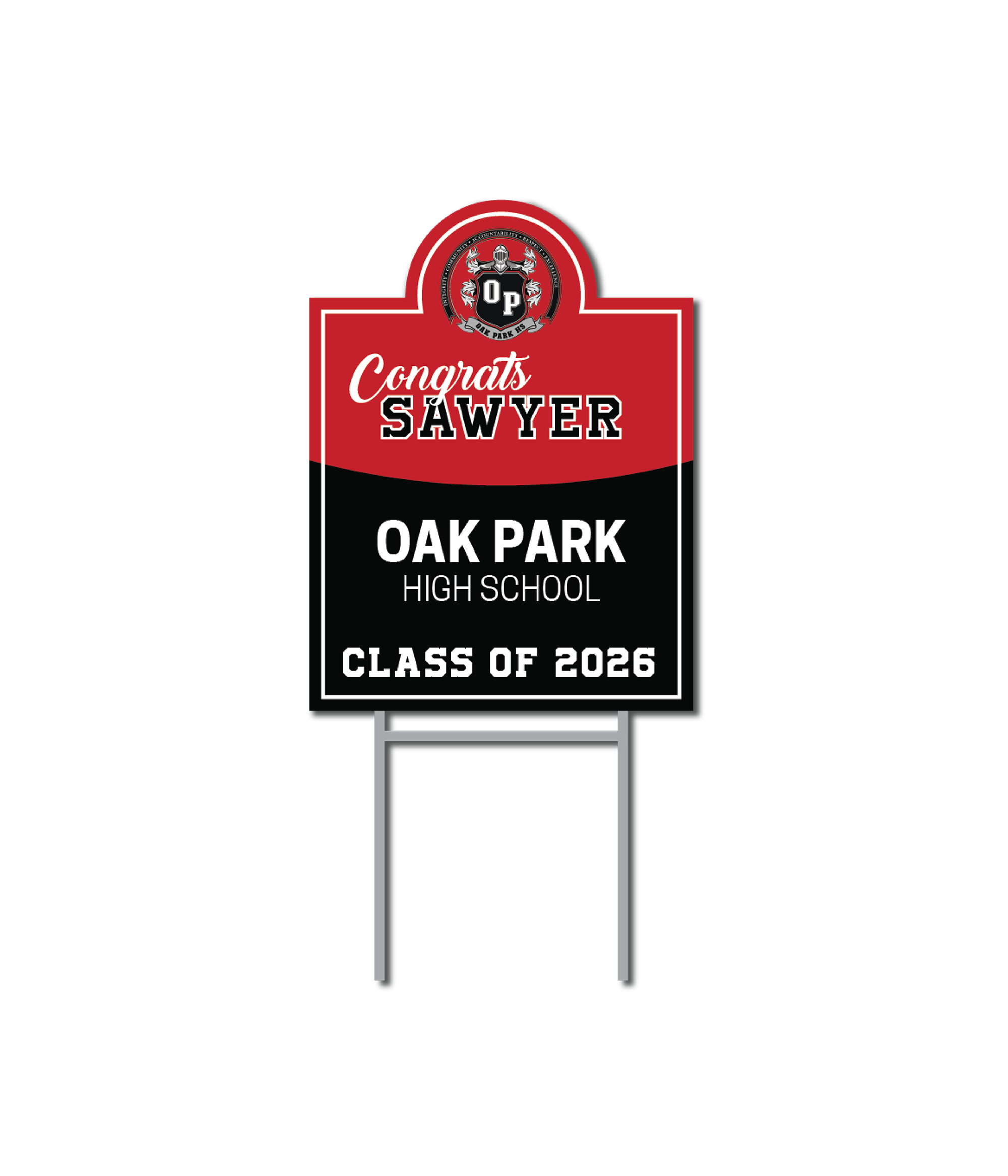 Custom Name Signs | Oak Park High School Graduation Fundraiser