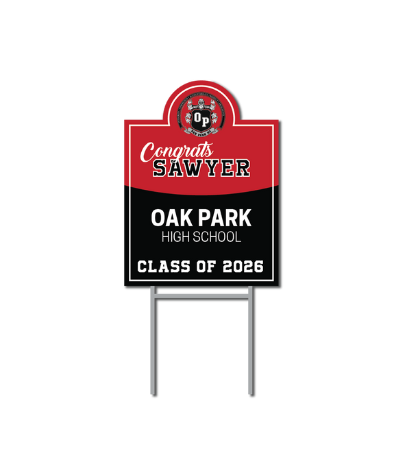 Custom Name Signs | Oak Park High School Graduation Fundraiser