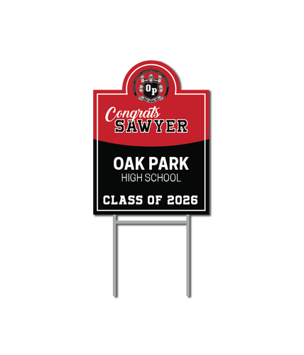 Custom Name Signs | Oak Park High School Graduation Fundraiser