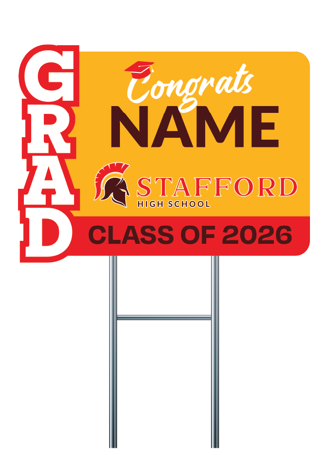 Custom Name Signs | Stafford High School Graduation Fundraiser