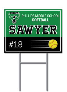 Custom Softball Signs | Phillips Middle School
