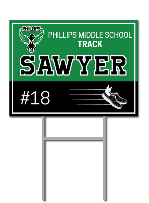 Custom Track Signs | Phillips Middle School