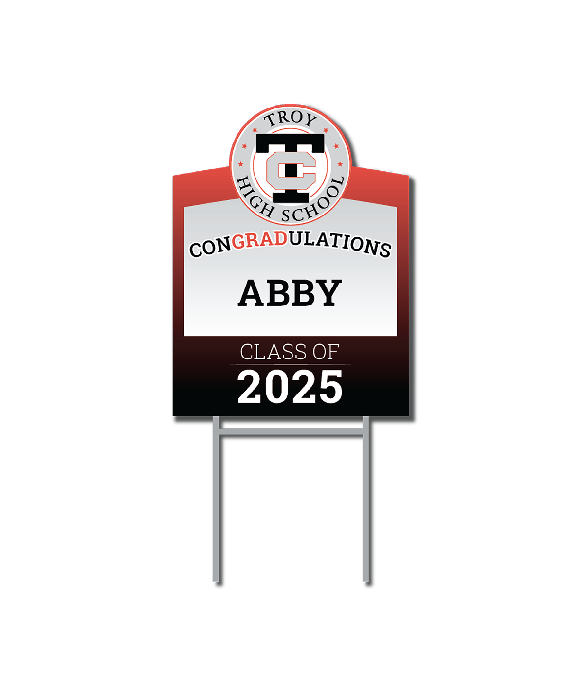Custom Name Signs | Troy High School Yard Sign Fundraiser