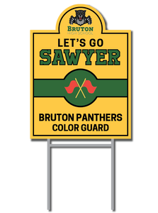 Custom Color Guard Signs | Bruton Panthers