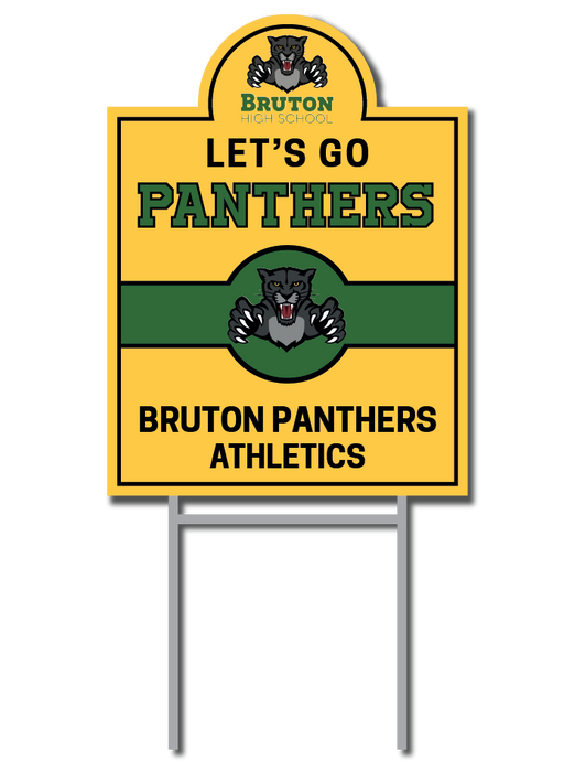 Athletics Support Signs | Bruton Panthers