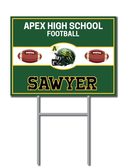 Custom Name Signs | Apex High School Football Fundraiser