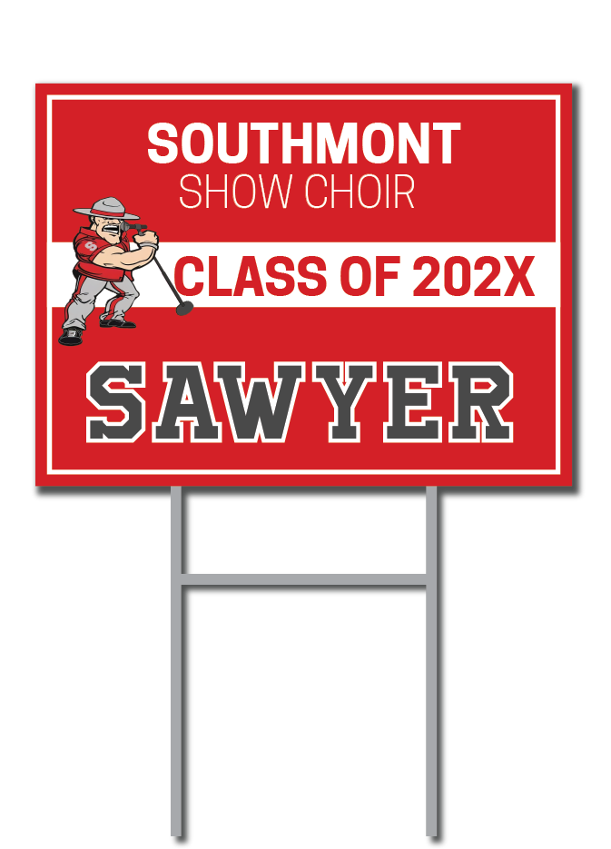 Custom Name Signs | Southmont Show Choir Fundraiser