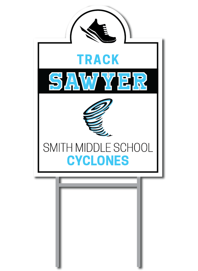 Custom Name & Sport Signs | Smith Middle School Fundraiser