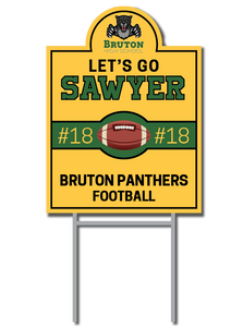 Custom Football Signs | Bruton Panthers