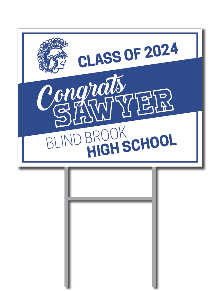 Blind Brook High School Custom Name Signs