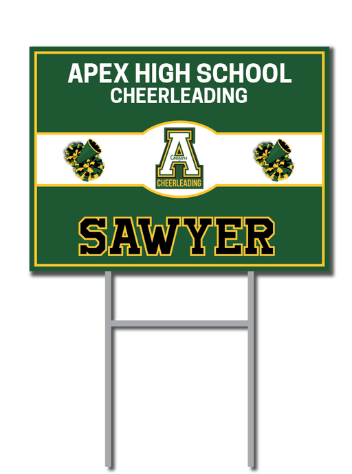 Custom Name Signs | Apex High School Cheerleading