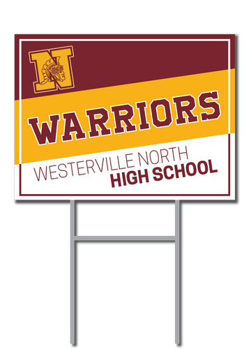 Warriors Support Signs | Westerville Warriors Wrestling Fundraiser