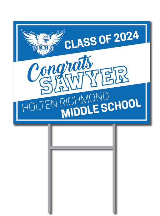 Custom Graduation Signs | Holten Richmond Middle School Fundraiser