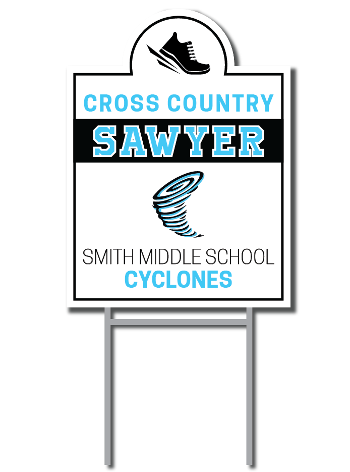 Custom Name & Sport Signs | Smith Middle School Fundraiser
