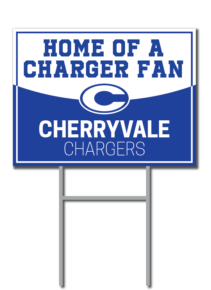 Charger Fan Signs | Cherryvale Chargers Fundraiser