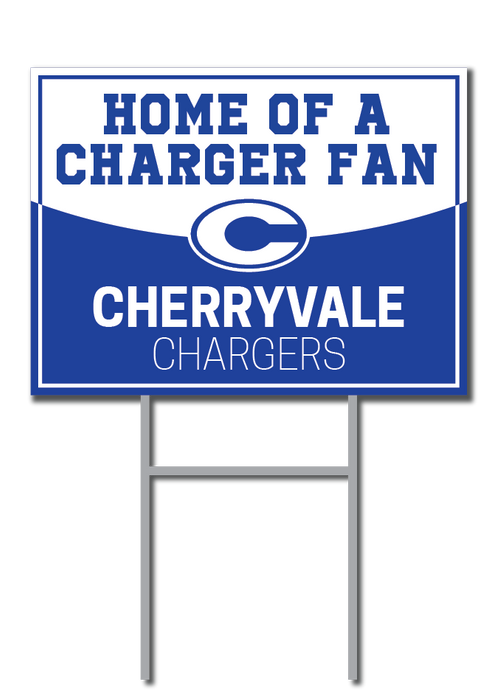Charger Fan Signs | Cherryvale Chargers Fundraiser