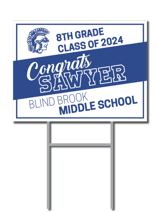 Blind Brook Middle School Custom Name Signs