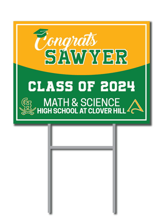 Math & Sci Custom Name Signs | Clover Hill High School Fundraiser