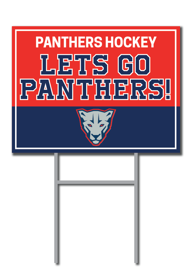 Hockey Support Signs | Central Penn Panthers Fundraiser