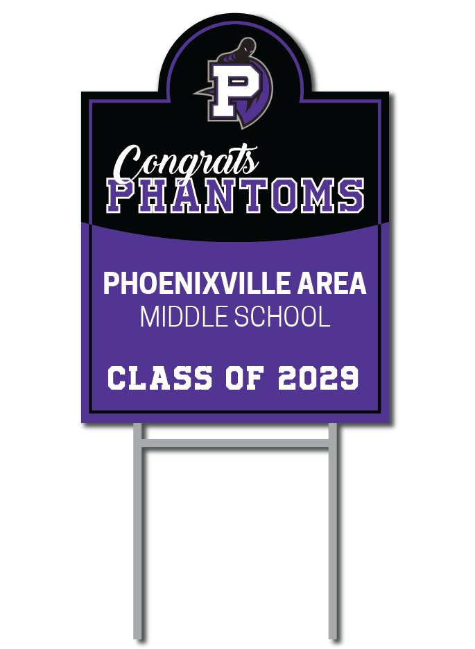 Graduation Support Signs | Phoenixville Area Middle School