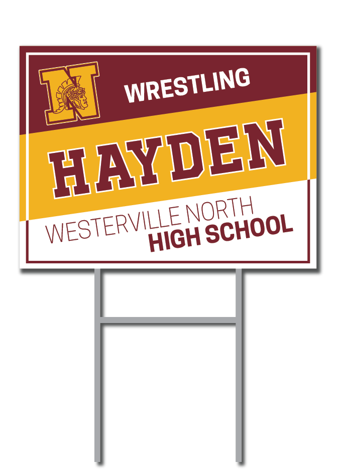 Personalized Signs | Westerville Warriors Wrestling Fundraiser
