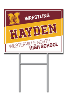 Personalized Signs | Westerville Warriors Wrestling Fundraiser