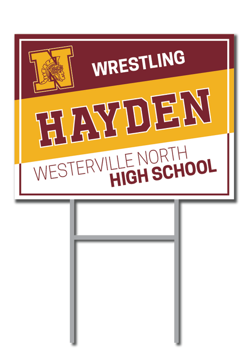 Personalized Signs | Westerville Warriors Wrestling Fundraiser