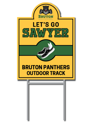Custom Outdoor Track Signs | Bruton Panthers